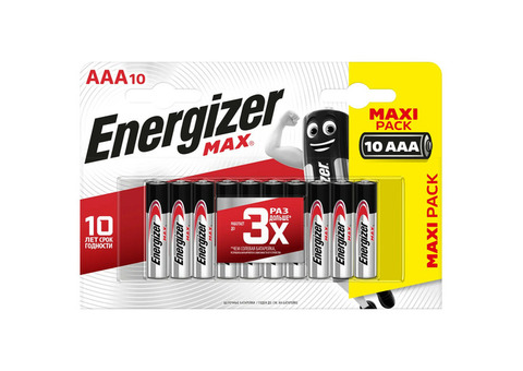 Батарейка алкалиновая Energizer Max AAA/LR03 10 шт.