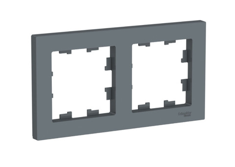 Рамка двухместная Schneider Electric AtlasDesign ATN000702 универсальная грифель