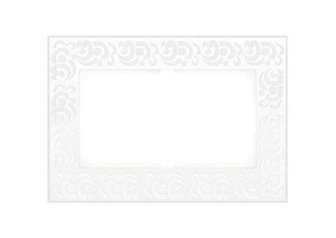 Рамка для двойной розетки Werkel Flock WL05-Frame-01-DBL-white белая