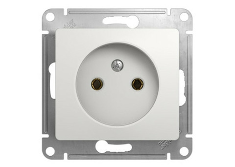 Механизм розетки Schneider Electric Glossa GSL000141 одноместный без заземления белый