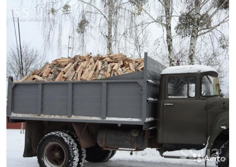 Дрова березовые колотые с доставкой по северу Лен области!