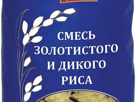 Рис смесь золотистого и дикого НАЦИОНАЛЬ 500 г по оптовым ценам