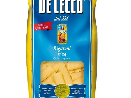 Паста DE CECCO №24 Rigatoni 1 кг по оптовым ценам