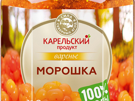 Варенье Морошка КАРЕЛЬСКИЙ ПРОДУКТ ст/б 320 г по оптовым ценам