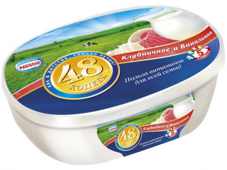 Мороженое NESTLE Клубника 3,5 л Кол-во штук в коробке - 2 шт по оптовым ценам