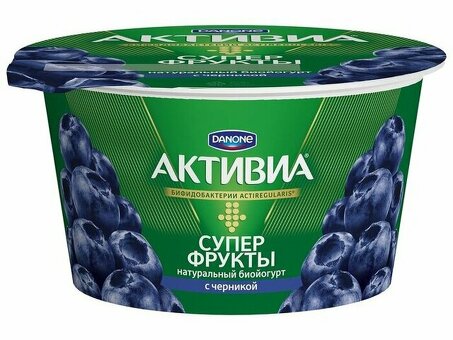 Йогурт АКТИВИА СУПЕР ЧЕРНИКА 140 г по оптовым ценам