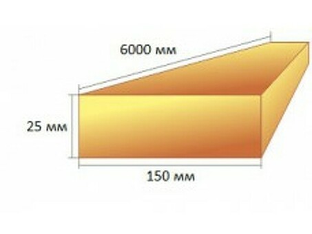 Доска обрезная ГОСТ ( сосна ) 25x100x6000 мм