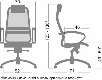 Офисное кресло Метта SAMURAI S-3 ( серый )