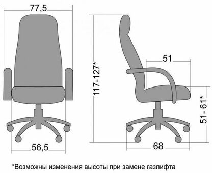 Офисное кресло Метта LK-13Ch-722 ( бордовый )