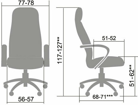 Офисное кресло Метта LK-14Pl-721 (черный)