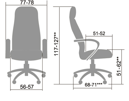 Офисное кресло Метта LK-15Pl-721 (черный)