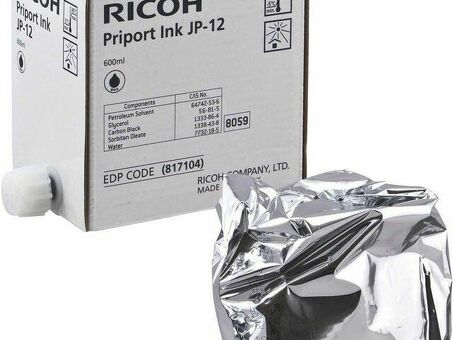 Краска Ricoh Ink Cartridge Pack Type JP12 ( black ), 5 шт. ( 817104 )