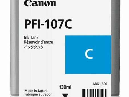 Картридж Canon PFI-107 комплект (MBKx2, BK, M, C, Y) 6 шт. х 130мл