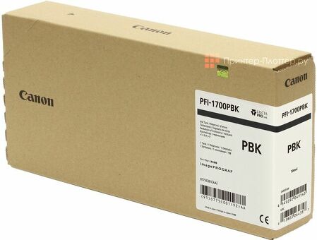 Картридж Canon PFI-1700PBK ( photo black ) 700 мл (0775C001)