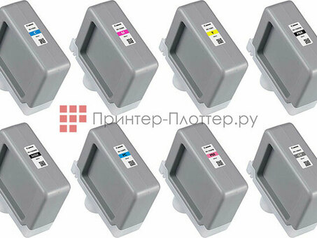 Картридж Canon PFI-1100 комплект (С, М, У, ПБК, МБК, ПК, ПМ, ГЯ), 8 шт. x 160мл