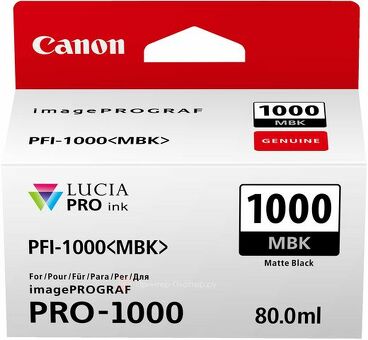 Картридж Canon PFI-1000MBK ( matte black ) 80 мл (0545C001)