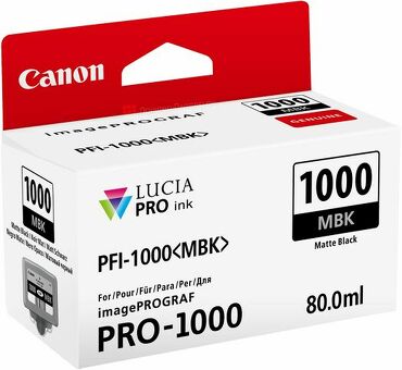 Картридж Canon PFI-1000MBK ( matte black ) 80 мл (0545C001)