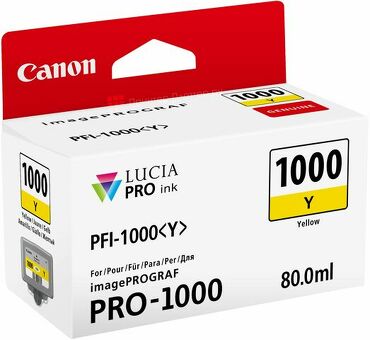 Картридж Canon PFI-1000Y ( yellow ) 80 мл (0549C001)