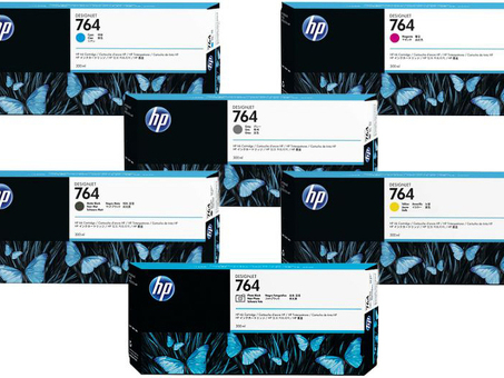 Картридж HP 764 комплект (C,M,Y,pK,mK,G) 6шт x300мл