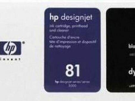 Картридж HP 81 UV ( black ) и печатающая головка , набор , 680 мл (C4990A)