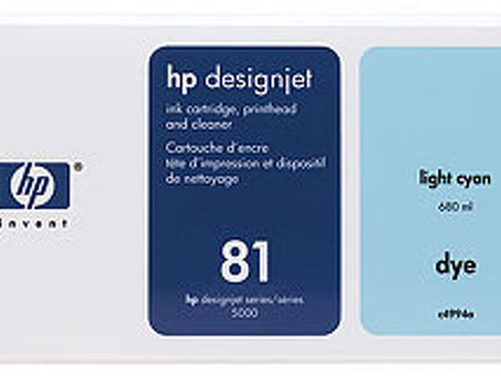 Картридж HP 81 UV (light cyan) и печатающая головка , набор , 680 мл (C4994A)