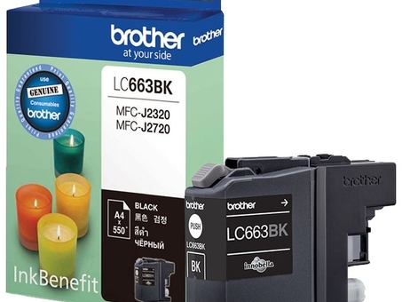 Картридж Brother LC663BK ( black ), 550 стр. (LC663BK)