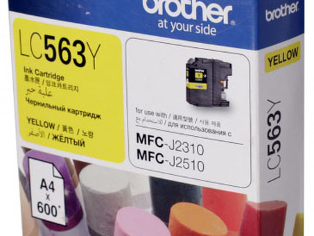 Картридж Brother LC-563Y ( yellow ), 600 стр. (LC563Y)