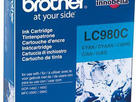 Картридж Brother LC-980C (cyan), 260 стр. (LC980C)