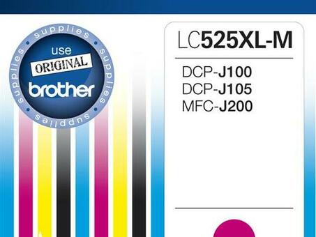 Картридж Brother LC-525XLM ( magenta ), 1300 стр. (LC525XLM)