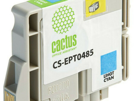 Картридж струйный Cactus CS-EPT0485 светло-голубой (14.4мл) для Epson Stylus Photo R200/R220/R300/R320/R340/RX500/RX600/RX620/RX640 (CS-EPT0485)