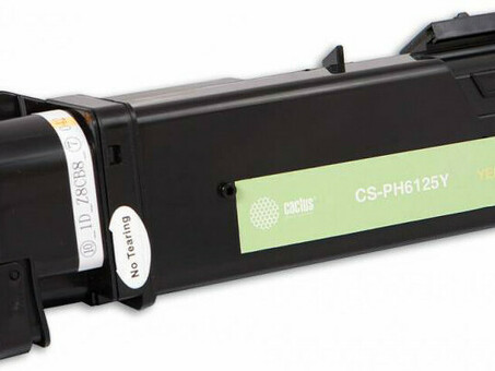 Картридж лазерный Кактус CS-PH6125Y 106R01337 желтый ( 1000 σ.) для Phaser Xerox 6125 (CS-PH6125Y)