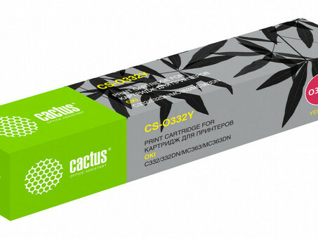 Картридж лазерный Cactus 46508733 CS-O332Y желтый (3000стр .) для Oki C332/MC363 (CS-O332Y)