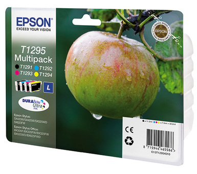 Картридж Epson DURABrite Ultra Ink T1295 комплект (C,M,Y,K) 4шт (C13T12954012, C13T12954010) (C13T12954012)