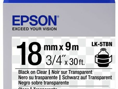 Термотрансферная лента Epson прозрачная LK-5TBN9 (C53S655008)