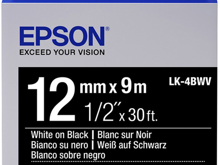 Яркая лента Epson LK4BWV (C53S654009)