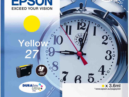 Картридж Epson DURABrite Ultra T2704 Singlepack ( yellow ),3,6 мл (C13T27044022, C13T27044020) (C13T27044022)