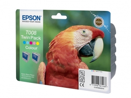 Картридж Epson T008 комплект ( colour ) 2шт (C13T00840310)