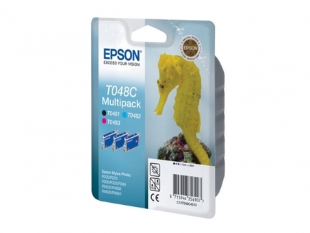 Картридж Epson T048C комплект (BK,C,M)3шт (C13T048C4010)