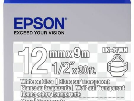 Термотрансферная лента Epson прозрачная LK-4TWN (C53S654013)