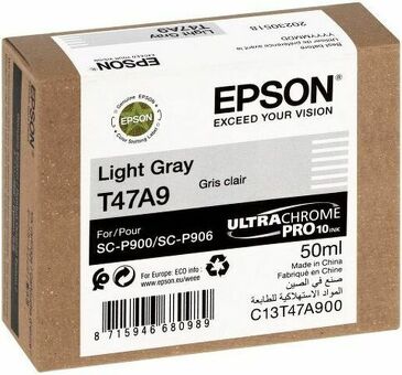 Картридж Epson UltraChrome Pro 10 Ink T47A9 (light gray), 50 мл (C13T47A900)