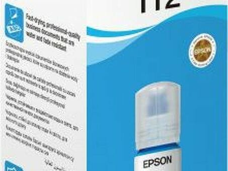 Чернила Epson EcoTank 112 (cyan), 6000 стр. (C13T06C24A)