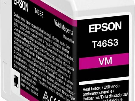 Картридж Epson UltraChrome Pro 10 Ink T46S3 ( vivid magenta ), 25 мл (C13T46S300)