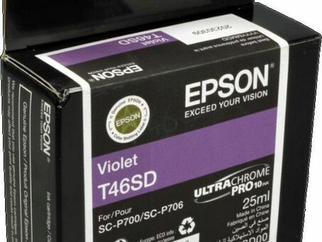 Картридж Epson UltraChrome Pro 10 Ink T46SD ( violet ), 25 мл (C13T46SD00)