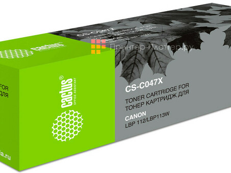 Картридж лазерный Cactus CS-C047X черный (4000стр.) для Canon LBP112/LBP113W (CS-C047X)