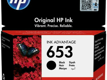 Картридж HP 653 Original Ink Advantage Cartridge (black), 360 стр. (3YM75A)