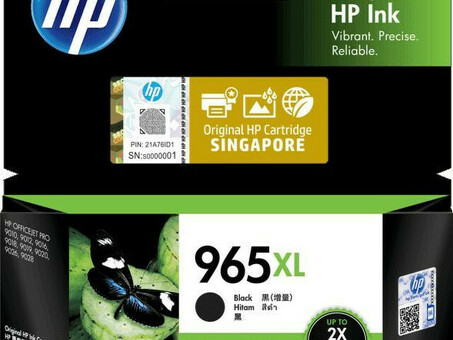 Картридж HP 965XL High Yield Original Ink Cartridge (black), 48 мл (3JA84AA)