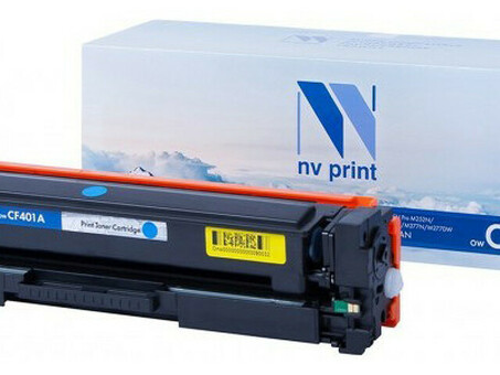 Картридж NVP совместимый NV-CF401A Cyan для HP Color LaserJet Pro M252dw/ M252n/ M274n/ M277dw/ M277n (1400k) (NV-CF401AC)