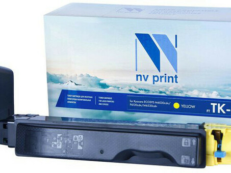 Картридж NVP совместимый NV-TK-5140 Yellow для Kyocera ECOSYS M6030cdn/ M6530cdn/ P6130cdn (5000k) (NV-TK5140Y)