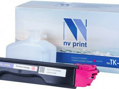 Картридж NVP совместимый NV-TK-590 Magenta для Kyocera FS-C5250DN/ C2026MFP/ C2026MFP+/ C2126MFP/ C2126MFP+/ C2526MFP/ C2626MFP/ Ecosys P6026cdn (5000k) (NV-TK590M)