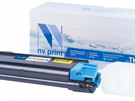 Картридж NVP совместимый NV-TK-580 Cyan для Kyocera Ecosys P6021/ P6021cdn/ FS C5150/ C5150DN (2800k) (NV-TK580C)